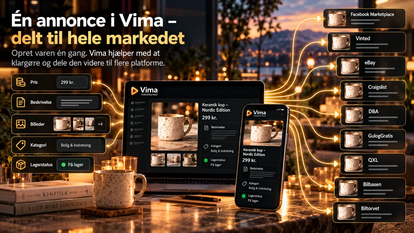 Én annonce delt til hele markedet